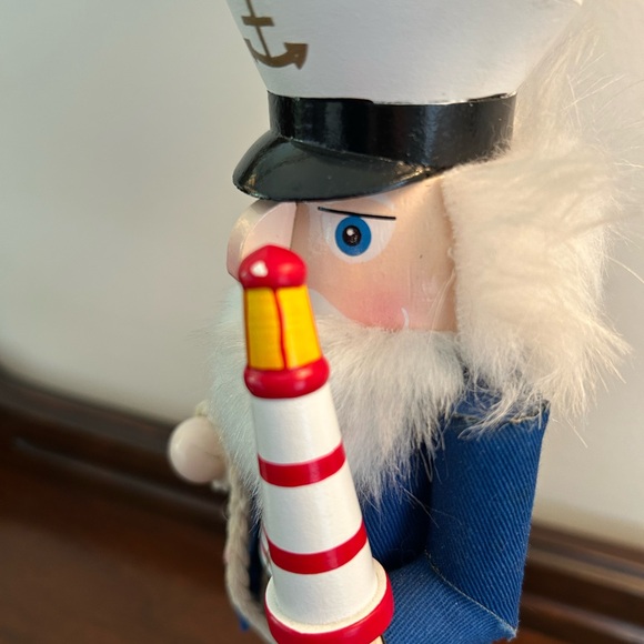 Sailor Nutcracker Anchor Lighthouse Nautical Holiday Christmas Outer Banks Beach - Picture 8 of 11
